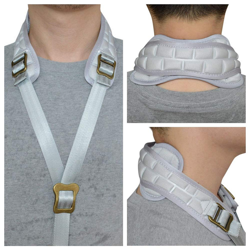 ADORENCE Padded Saxophone Neck Strap - Comfortable Sax Strap with Breathable, Removable & Washable Neck Strap Cushion - Sliver Silver