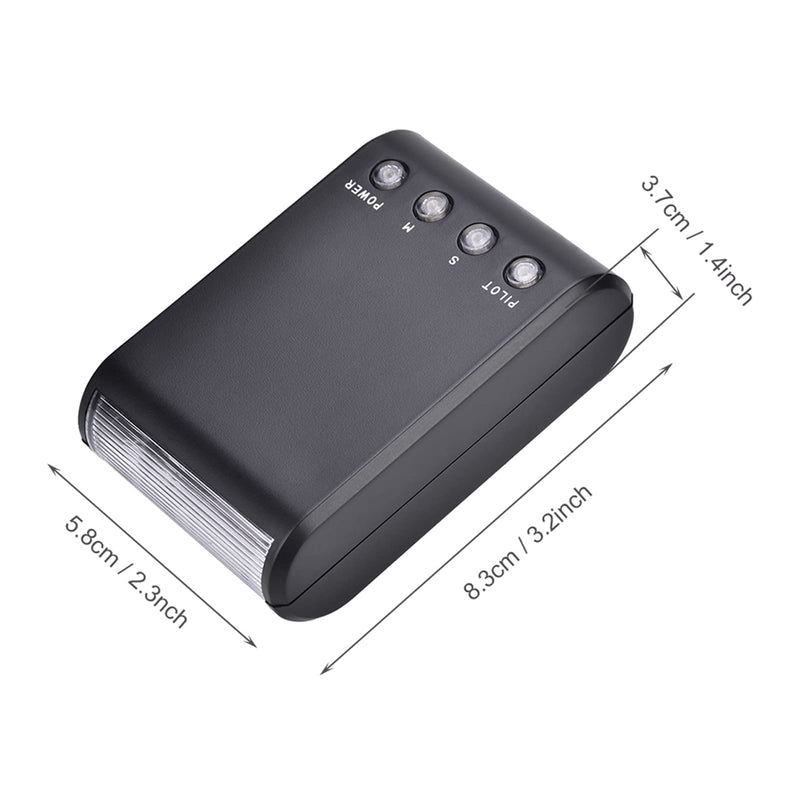 On Camera Flash Speedlite, Portable Mini Digital Hot Shoe Mount Flashlight for DSLR Cameras, Built in Digital Slave and Auto Pre Flash Sensor, for Any Digital Camera