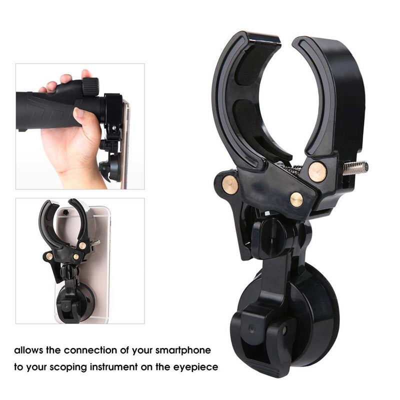 Adapter Mount, Telescope Monocular Binoculars Scope Eyepiece, Universal Cellphone Adapter Phone Holder Mount Fits Eyepiece's Diameter from 27mm-53mm