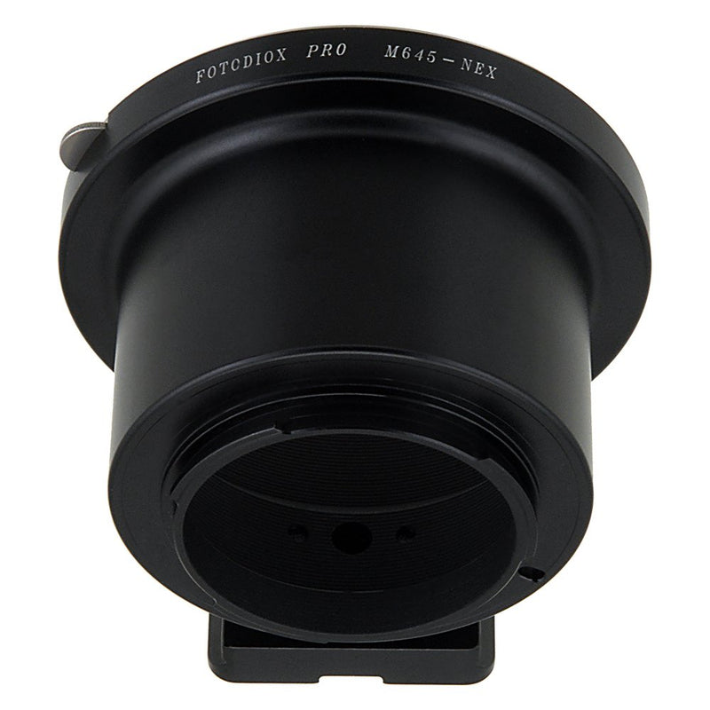 Fotodiox Pro Lens Mount Adapter, Mamiya 645 Mount Lens - Sony NEX Camera Camcorder Adapter, fits Sony NEX-3, NEX-5, NEX-5N, NEX-7, NEX-7N, NEX-C3, NEX-F3, Sony Camcorder NEX-VG10, VG20, FS-100, FS-700 Mamiya 645 MF