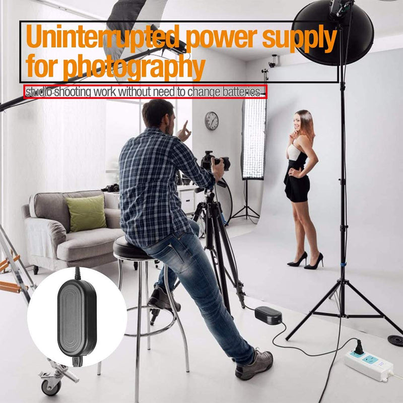 AC-PW20 AC Power Supply Adapter and Dummy Battery Charger kit Replce Sony NP-FW50 Battery for Sony A7000,A6300,A6400,A6500,A7SII, A7S, A7S2, A7, A7II, A7RII, A7R, A7R2, A55, RX10 Cameras.