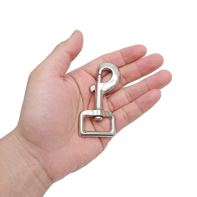 2.5 Inch Swivel Eye Bolt Snap Hooks Metal Swivel Clips for Keychain, Linking Dog Leash Collar, 12 Pcs