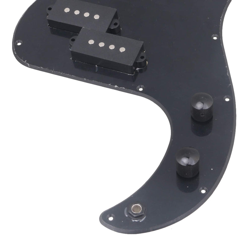 BQLZR Prewired PB Bass Pickguard Kit For P Bass Guitar Black