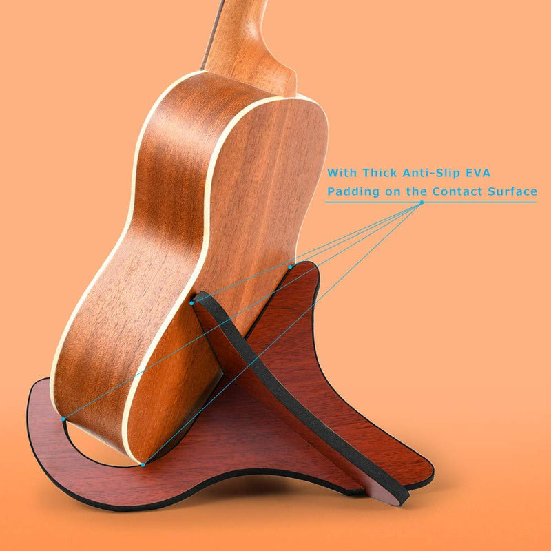 Ukulele Stand,Wooden Ukulele Showing Stand,Folding Portable Stand for Mandolins and Violins