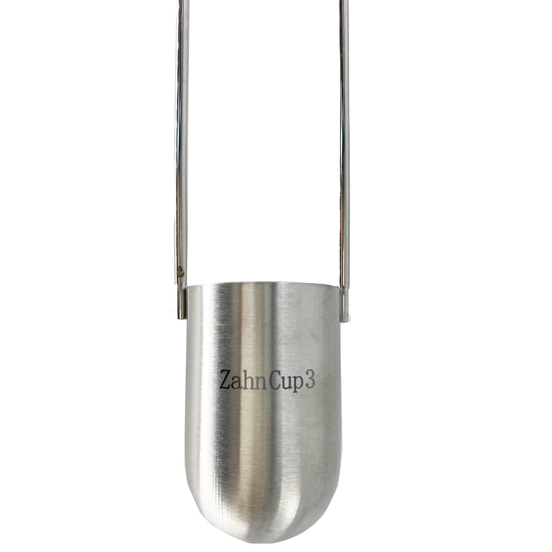 YFYIQI Stainless Steel Zahn Viscosity Cup Viscometer for Medium Viscosity Oil Mixed Paint Latex Paint Hole Diameter 3.8 mm Viscosity Range 100cst to 800cst