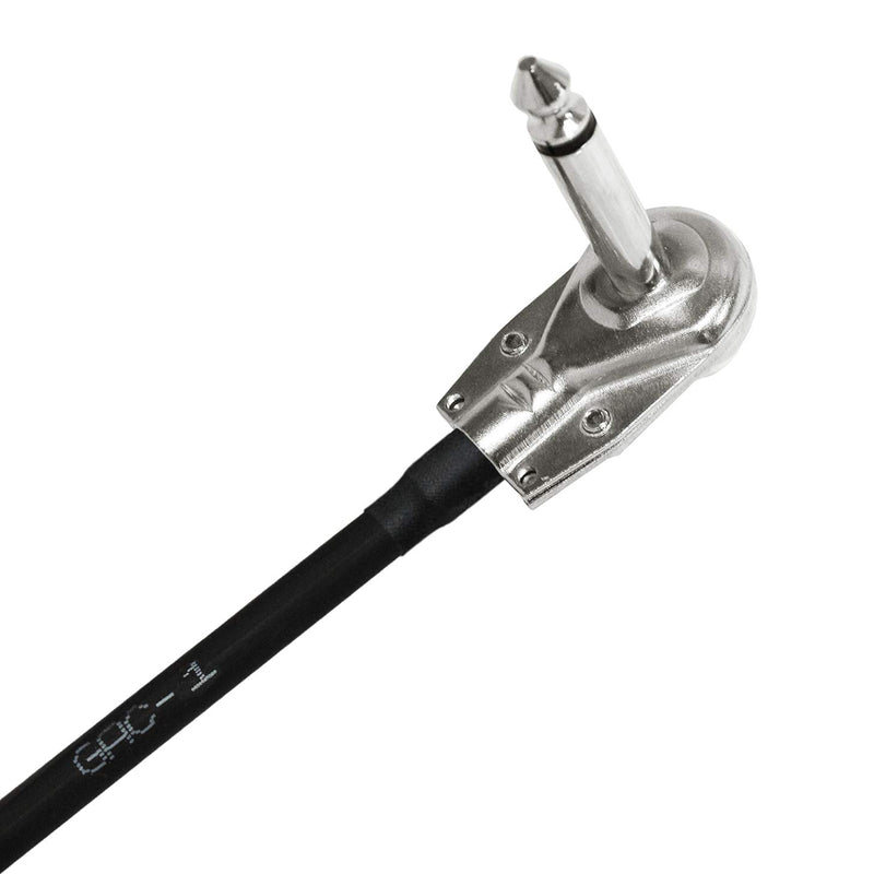 [AUSTRALIA] - 5 Units - Gotham GAC-1-5 Inch (12 cm)– Premium, Ultra-Flexible Dual Shielded Guitar Bass Effects Instrument, Patch Cable - with Low-Profile, Right Angled Pancake type TS (6.35mm) Connectors 