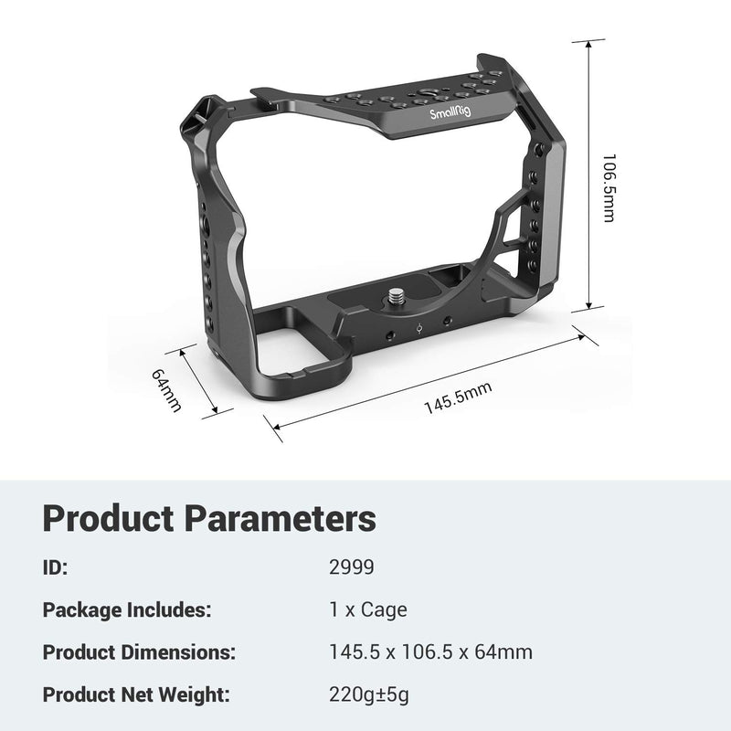 SMALLRIG Camera Cage Only for Sony Alpha 7S III / A7S III / A7SIII / A7S3 - 2999