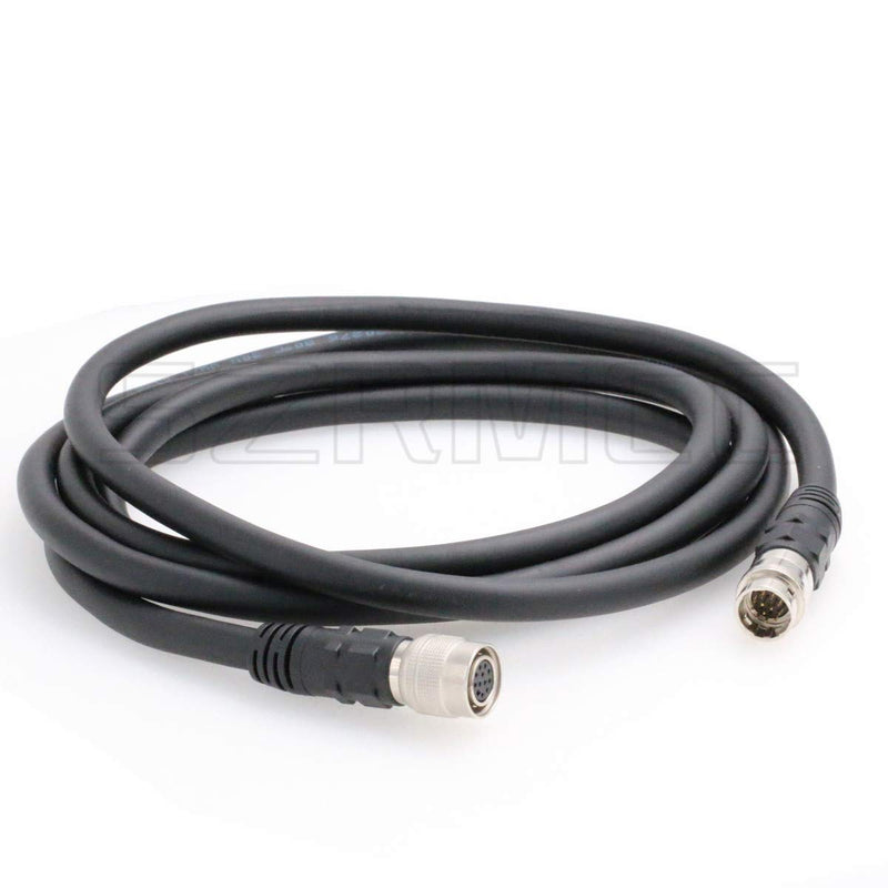 SZRMCC Hirose 12 Pin Male to 12 Pin Female Extension Cable for Sony Panisonic Hitachi Industrial CCD Camera (1m) 1m