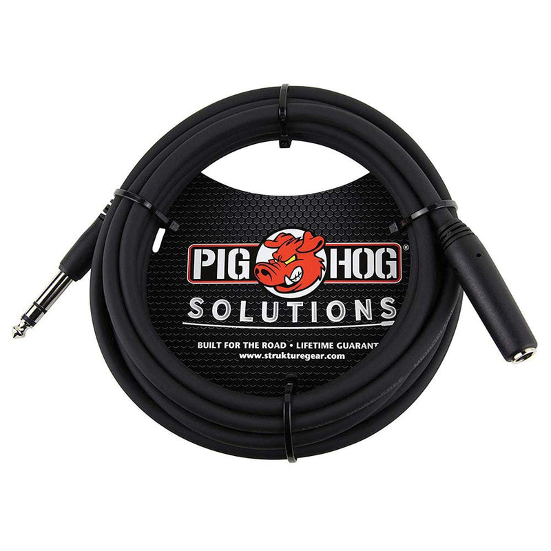 [AUSTRALIA] - Pig Hog PHX14-10 1/4" TRSF to 1/4" TRSM Headphone Extension Cable, 10 Feet (2-Pack) 