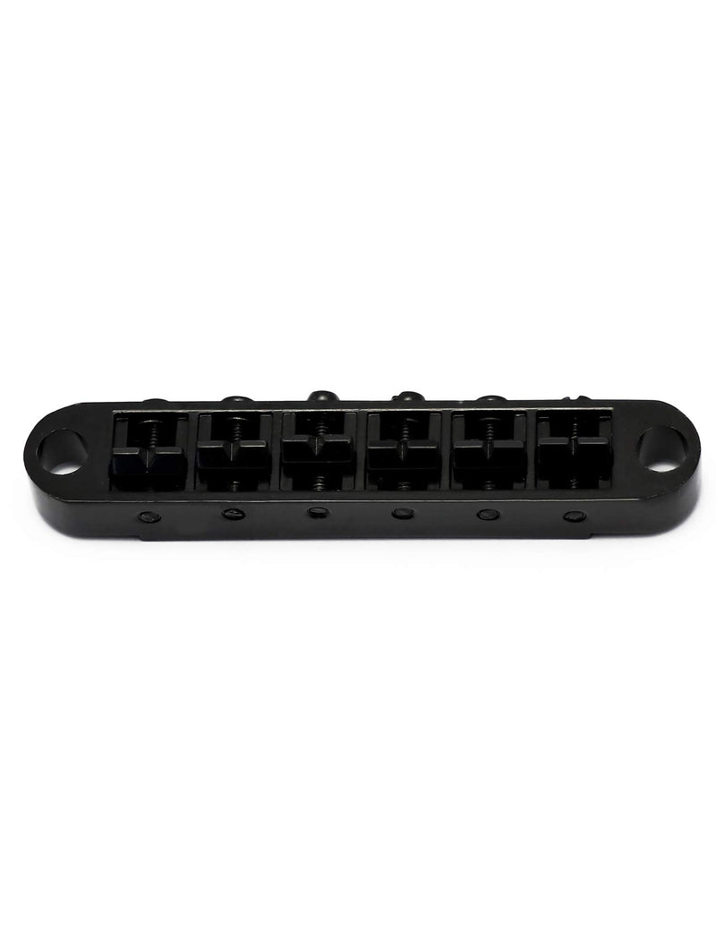 Metallor Tune-O-Matic Electric Guitar Bridge for SG Les Paul LP Style Guitar Parts Replacement. (Black) Black