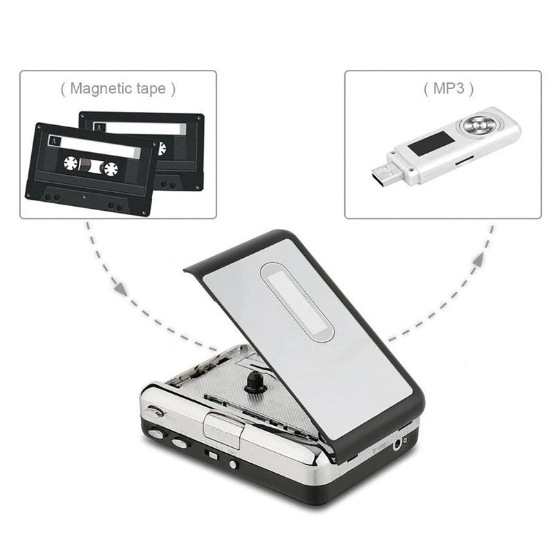[AUSTRALIA] - Y&H Cassette Tape Player Record Tape to MP3 Digital Converter,USB Cassette Capture,Save to USB Flash Drive Directly,No Need Computer ezcap231 