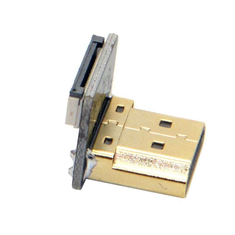 [AUSTRALIA] - CY CYFPV 90 Degree Down Angled HDMI Type A Male Connector for FPV HDTV Multicopter Aerial Photography Standard-HDMI Down-Angled 