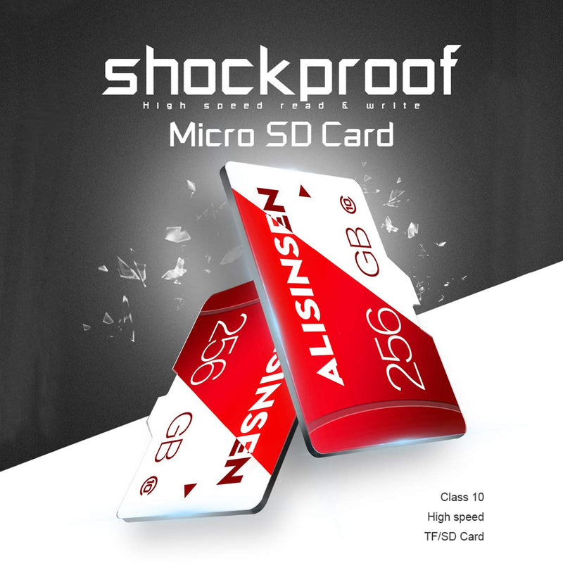 Micro SD Card 256GB Micro SD Memory Card,Class 10 TF Card 256GB Memory Card High Speed with a Card Adapter for Camera,Bluetooth Speaker,PC,Smartphone