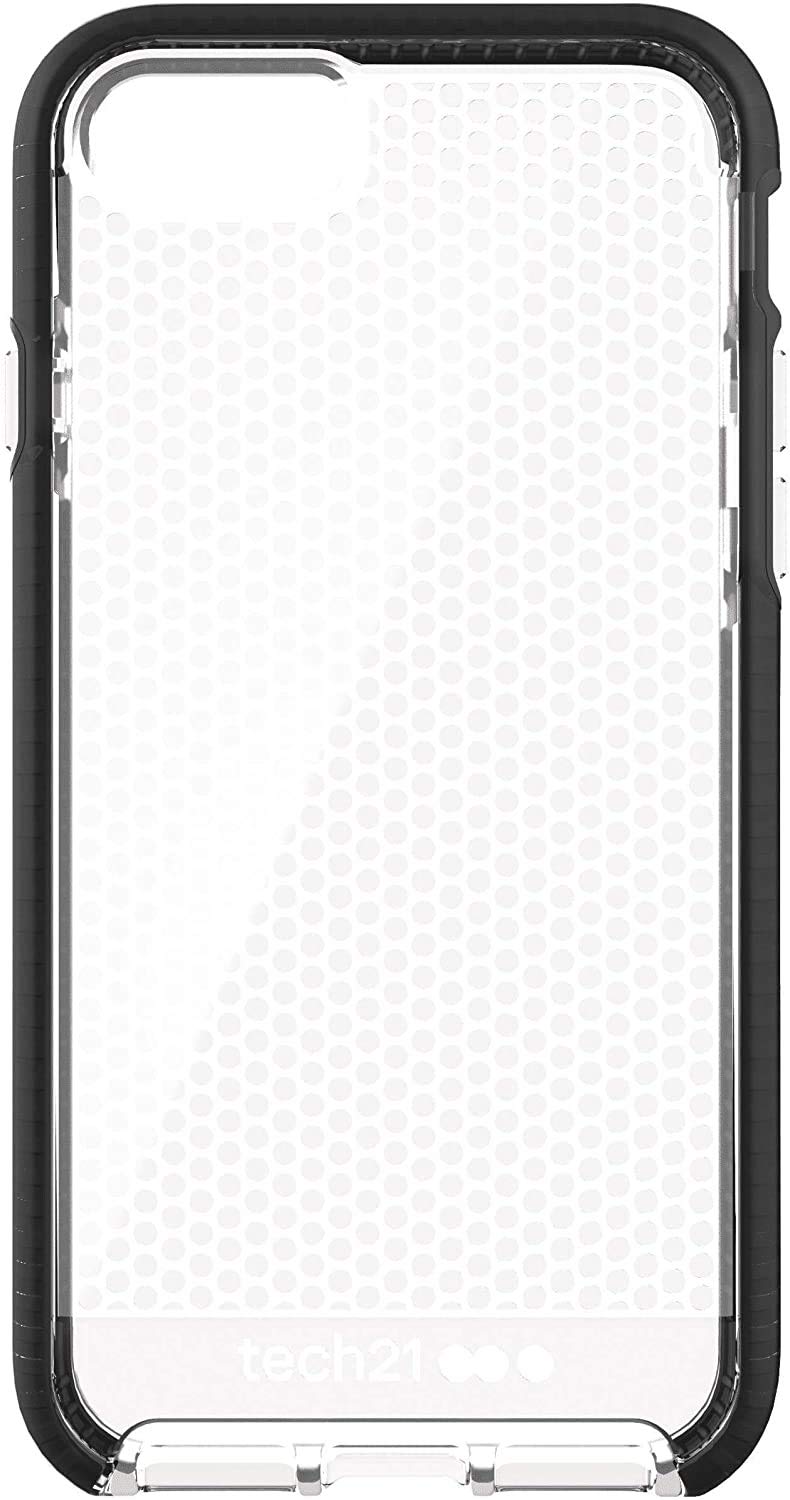 tech21 Evo Mesh Phone Case for Apple iPhone 6/7/8/ and SE (2020) - Clear/Black (T21-5403) Black