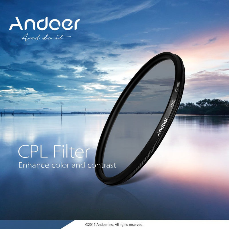 Andoer 52mm CPL+Close-Up+4 +Star 8-Point Filter Circular Filter Kit Circular Polarizer Filter Macro Close-Up Star 8-Point Filter with Bag for Nikon Pentax Sony DSLR Camera