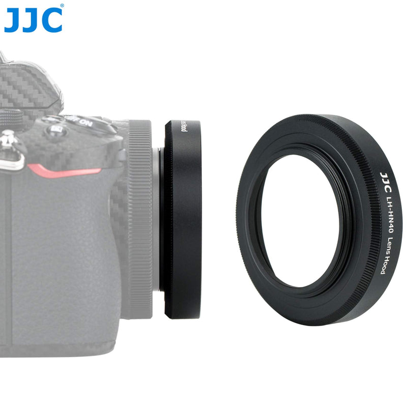 Fotasy JJC Dedicated Black Screw-in Lens Hood Shade for Nikon NIKKOR Z DX 16-50mm f/3.5-6.3 VR, Replace HN-40 Lense Hood, Compatible with 46mm Cap,LH-HN40P for HN-40