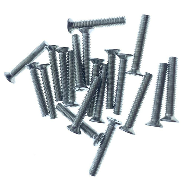 KAISH Pack of 20 Guitar AMP Handle Bolts Guitar Amplifier Handle Nuts and Screws 20-Pack Handle Screws & Nuts