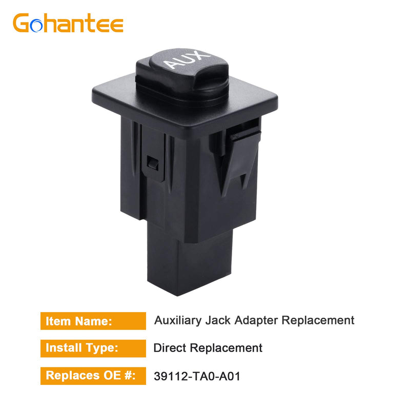 [AUSTRALIA] - gohantee Auxiliary Input Jack Accord Aux Port for Honda Accord CROSSTOUR Pilot Auxiliary Input Jack Assembly 39112-TA0-A01 