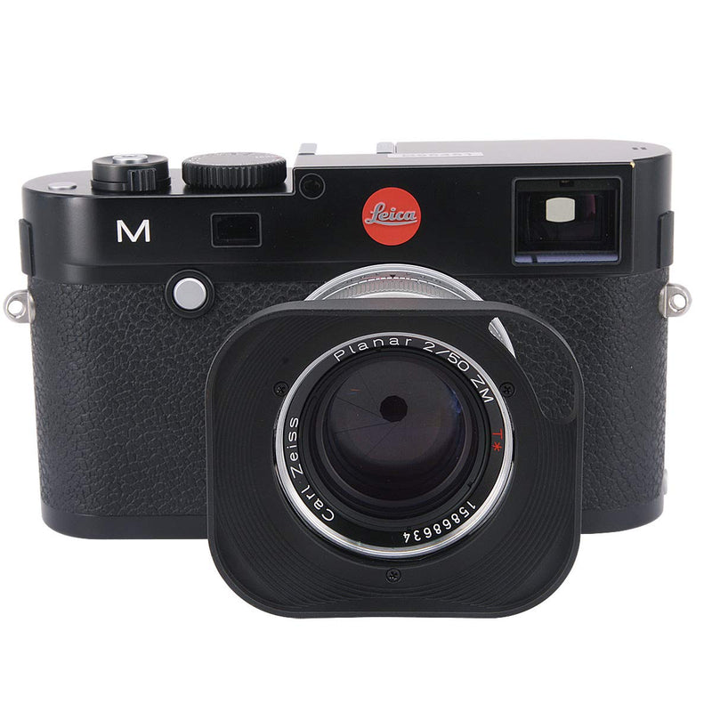 Haoge LH-ZV02P Lens Hood for Carl Zeiss Biogon T 2/35 35mm f2 ZM, C Biogon T 2.8/35 35mm f2.8 ZM, Planar T 2/50 50mm f2 ZM; Voigtlander NOKTON Classic 35mm f1.4 VM, 40mm f1.4 VM Hollow Out Designed Square - Black - Hollow Out Designed
