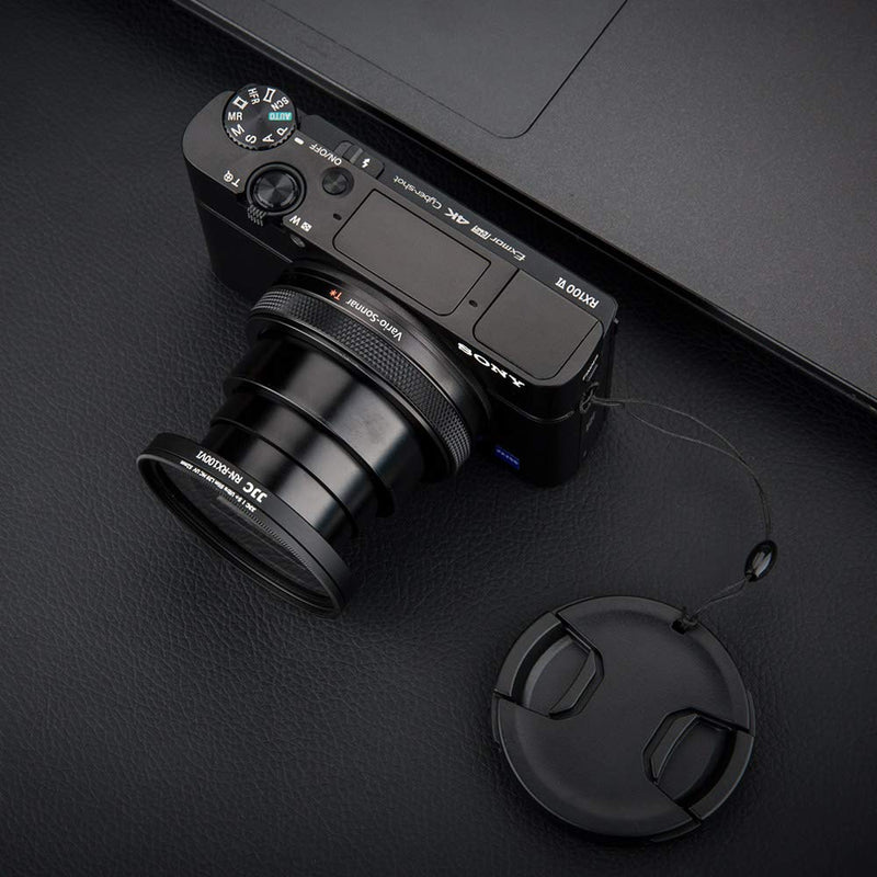 Filter Adapter JJC Lens Ring Adapter Fits for Sony RX100 VI 52mm with Filter Lens Cap & Lens Cap Keeper