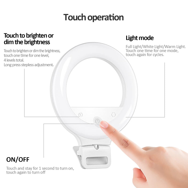 [AUSTRALIA] - XINBAOHONG Video Conference Lighting Kit, Ring Light for Monitor Clip On Remote Working Distance Learning Zoom Call Lighting Self Broadcasting and Live Streaming Computer Laptop Video Conferencing 