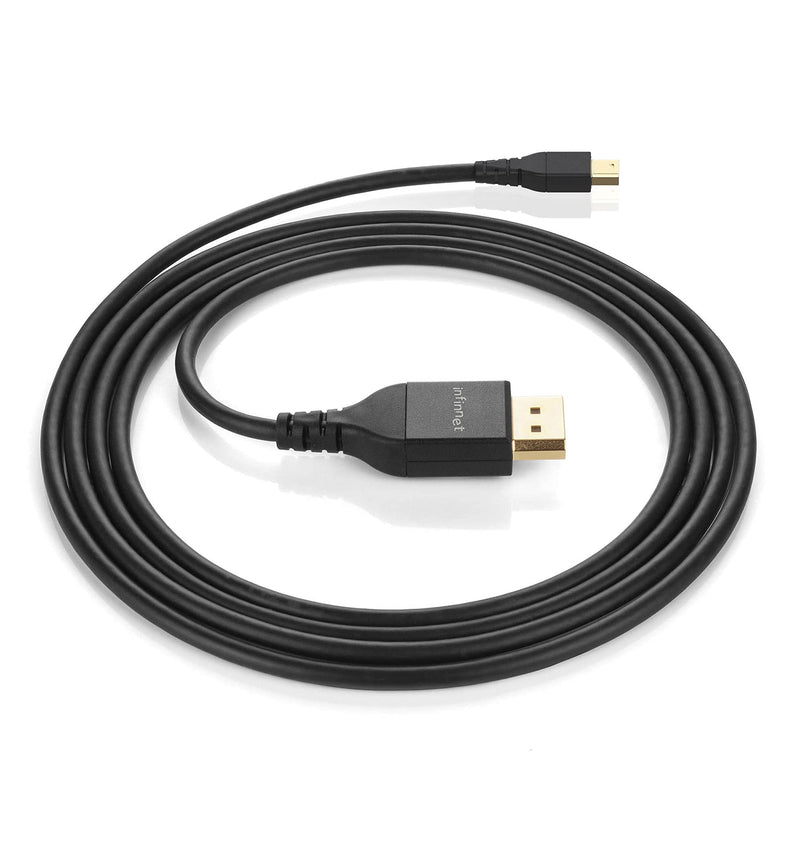 [AUSTRALIA] - Infinnet Mini DisplayPort to DisplayPort 1.4 1.4a Cable 8K 60Hz 4K 144Hz 120Hz 160Hz 2K 280Hz 240Hz 1080p 390Hz 360Hz Display Port to Mini DisplayPort DP 1.4 HBR3 HDR VESA Certified Cord, 2m (6 feet) 2 Meters_miniDP 1 Pack 