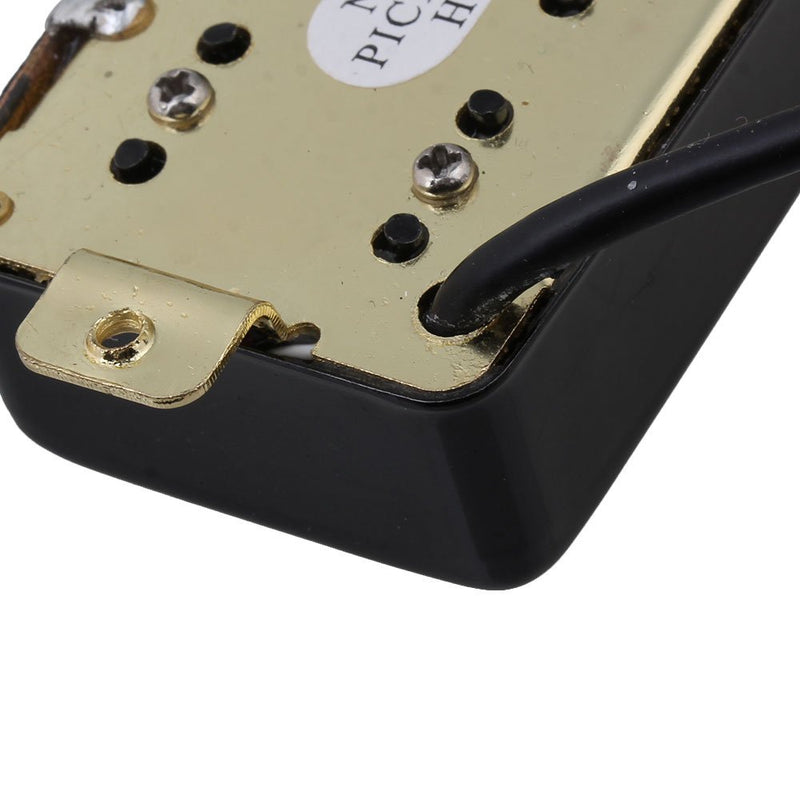 Yibuy Black 50mm/52mm Bridge & Neck Humbucker Pickups Set for Electric Guitar Set of 2