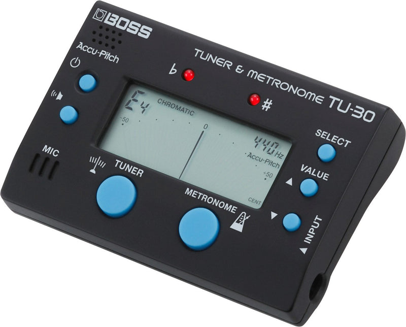 BOSS TU-30 Tuner & Metronome (TU30) Tuner + Metronome