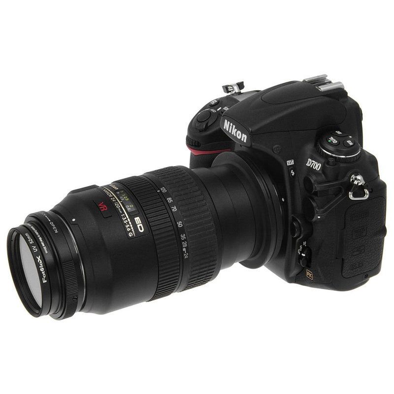 Fotodiox RB2A 58mm Macro Reverse Ring Kit with G and DX Type Lens Aperture Control, 52mm Lens Cap and 52mm UV Protector fits Nikon D1, D1H, D1X, D2H, D2X, D2Hs, D2Xs, D3, D3X, D3s, D4, D100, D200, D300, D300S, D700, D800, D800E, D40, D50, D60, D70, D70...