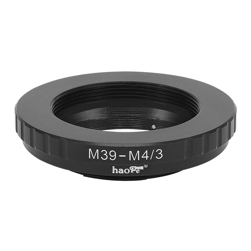 Haoge Manual Lens Mount Adapter for Leica 39mm M39 LTM Mount Lens to Olympus and Panasonic Micro Four Thirds MFT M4/3 M43 Mount Camera