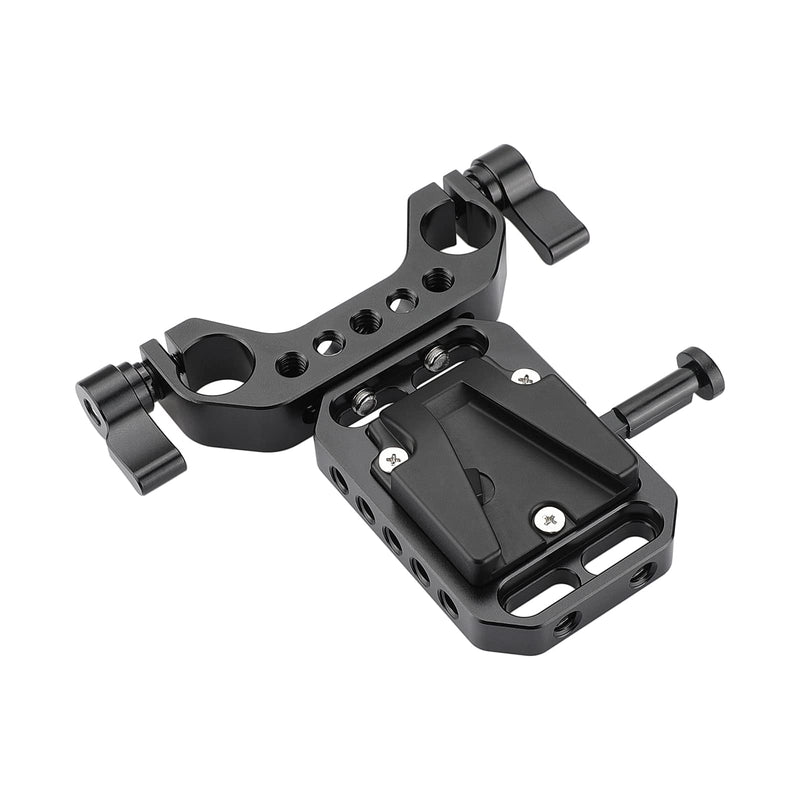 CAMVATE V-Lock Quick Release Adapter with 15mm Railblock Rod Holder for Camera Cage Kit / Shoulder Rig - 2865
