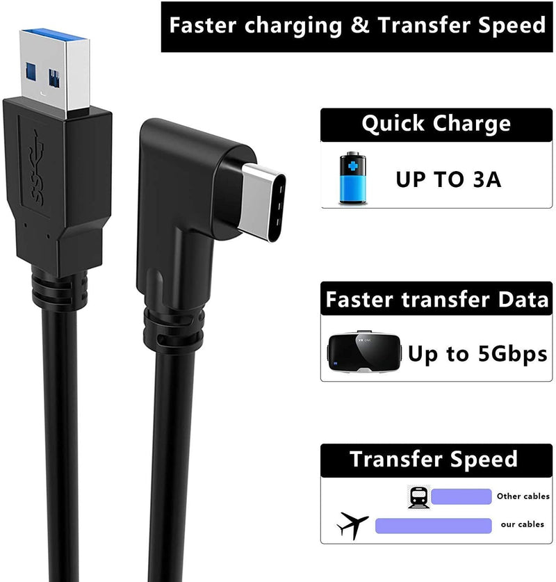 [AUSTRALIA] - Unidanho USB Link Cable 16FT(5M) 5Gbps USB 3.2 Gen1 3A High Speed Data Transfer & Fast Charging Cable Compatible for Oculus Quest2/1 VR Headset 