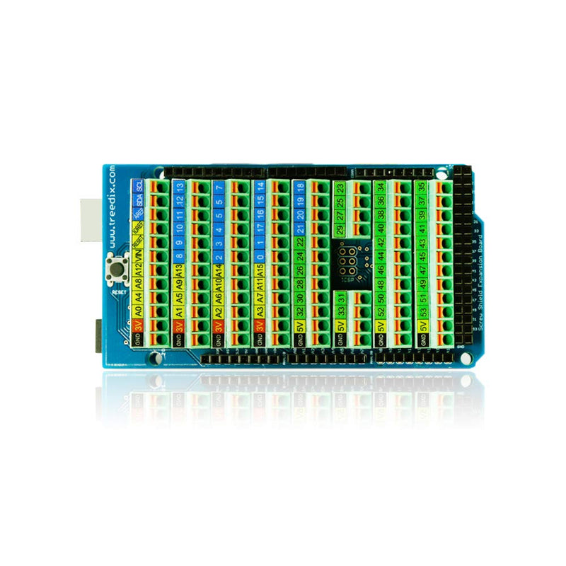 Treedix Screw Terminal Block Breakout Board Moduleor Compatible with Arduino MEGA-2560 R3