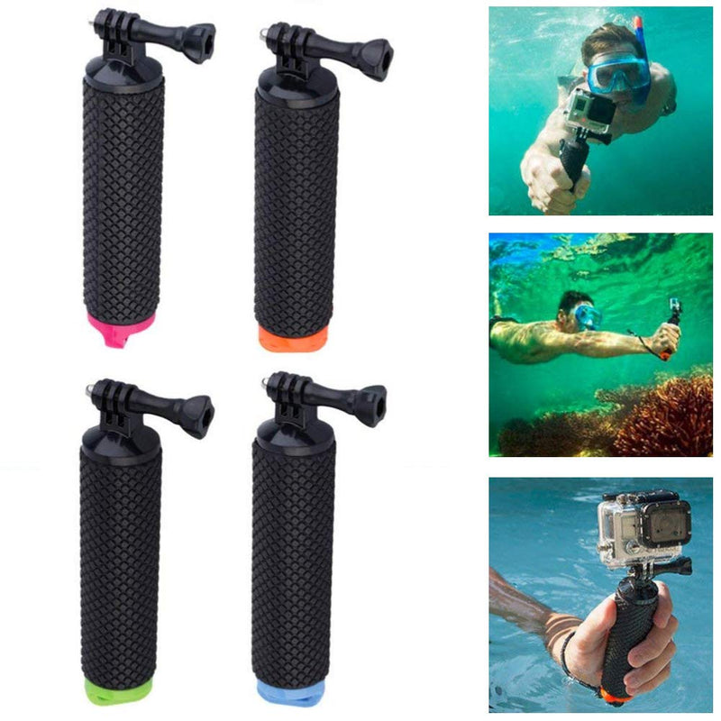 Buoyancy Rod Pole Selfie Stick Floating Hand Grip for GoPro Hero8 Hero7 Hero 6 hero5 4 3+ Yi 4K Sjcam sj4000 DJI OSMO Action Cameras Handler Accessories (Orange) Orange