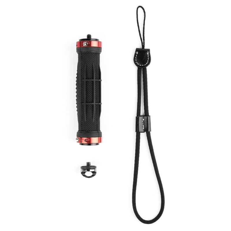[AUSTRALIA] - ChromLives Camera Handle Grip Support Mount with Camera Wrist Strap Handlegrip Camera Stabilizer with 1/4'' Male Screw for Digital Video Camera Camcorder Action Camera LED Video Light Smartphone Handle Grip with Wrist 