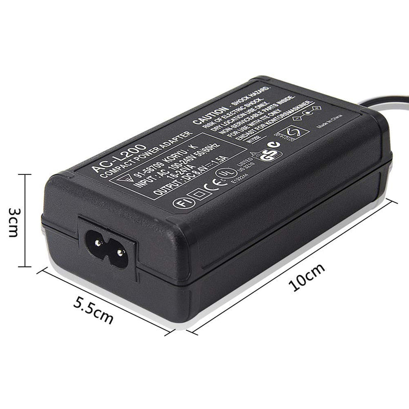 AC Power Adaptor Charger Compatible Sony HDR CX230 HDR-CX220 HDR-CX190 HDR-CX160 HDR-CX155 HDR-CX150 HDR-CX130 HDR-CX115 HDR-CX110 HDR-CX100, HDR-SR12, DCR-SR42 SR45 SR46 SR47 Handycam Camcorder