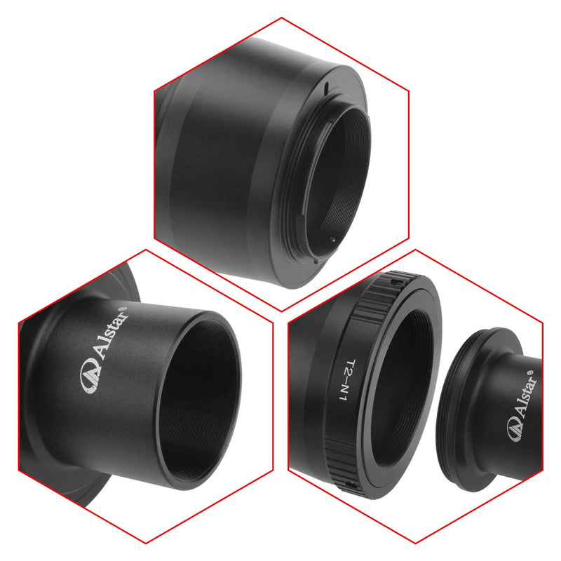 Alstar T2 N1 T Mount Lens Adapter and M42 to 1.25" Telescope Adapter (T-Mount) for Nikon 1 Series Camera J1, J2, J3, V1, V2