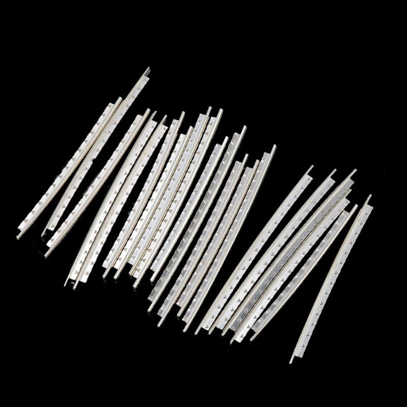 20 Pcs Acoustic Electric Guitar Frets, Fret Wire, Stainless Steel 2.0MM, Fret wire Set Chrome