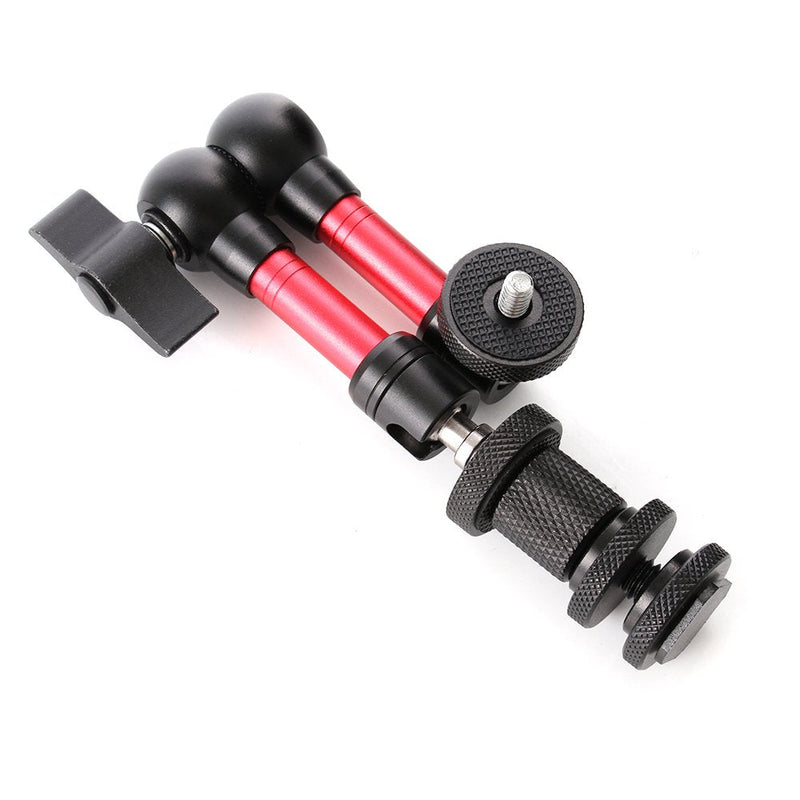 [AUSTRALIA] - Fotga 7" Adjustable Friction Articulating Magic Arm for DSLR LCD Monitor LED Light (Red&Black, 7") 