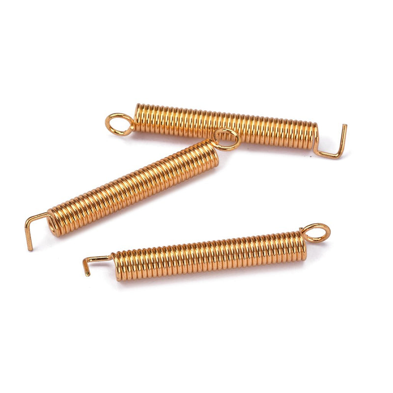 Alnicov 3 Pcs Electric Guitar Tremolo Bridge Springs Guitars Parts-Gold