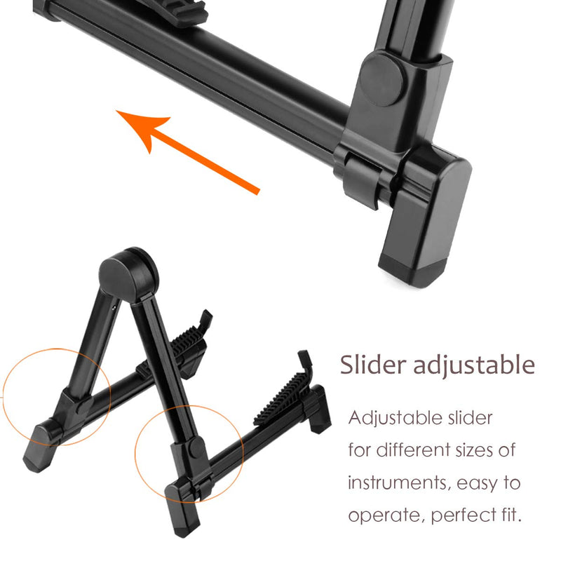 Guitar Stand, Randon Folding A-Frame Aluminum Stand for Acoustic and Electric Guitars (8.6-11.8910.8-14in, Black) … 8.6-11.8*9*10.8-14in