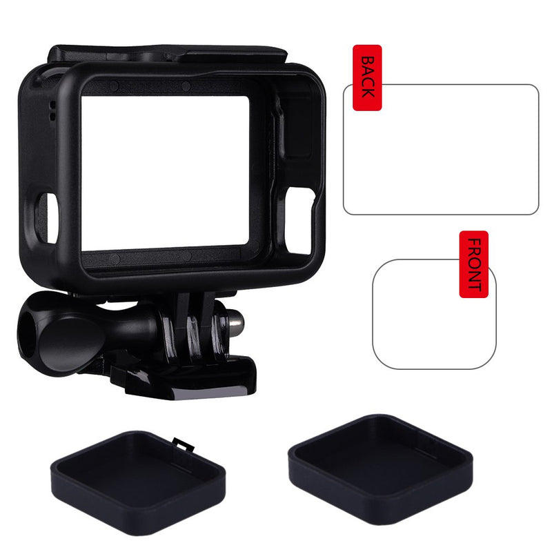 Suptig Frame Screen Protector Lens Cap Compatible for GoPro Hero 7 Black Hero 5 Hero 7 Silver Hero 7 White Hero 6 Black Hero 2018 Action Camera