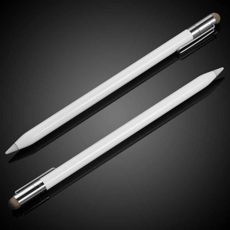 MEKO 2 in 1 Cap Replacement for Apple Pencil Thin Fiber Tip as Stylus for iPads,iPhones,Tablets, Laptops and All Touch Screen Devices(3 Pcs)