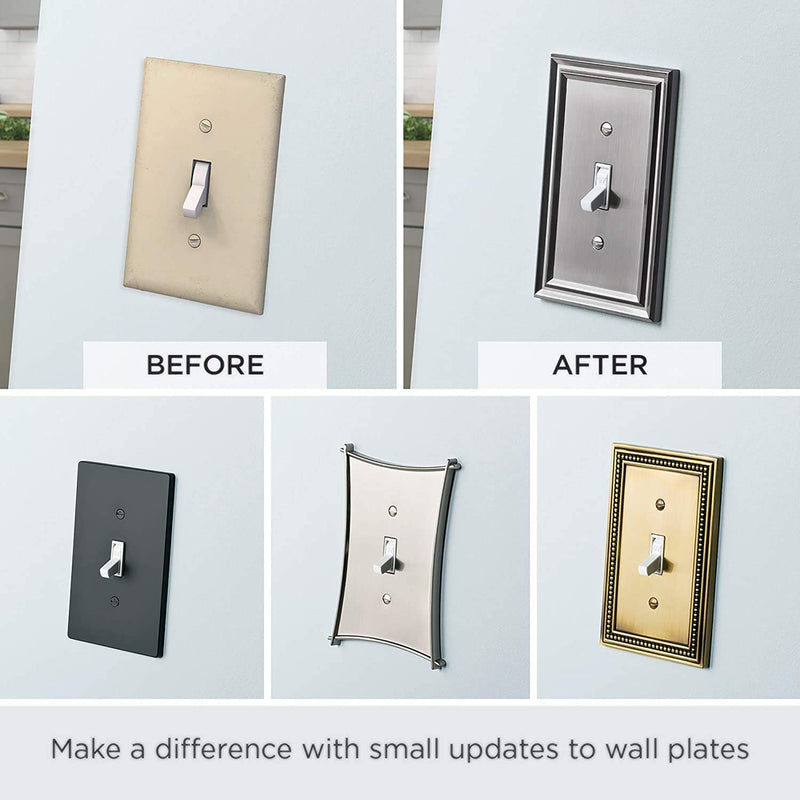Franklin Brass W35252-PW-C Classic Architecture Single Switch Wall Plate/Switch Plate/Cover, White