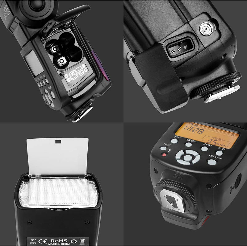 CSxinfei XF710A High Guide No.58 Flash Speedlite for Canon Nikon Pentax Olympus Fujifilm Panasonic DSLR Digital Cameras with Standard Hot Shoe