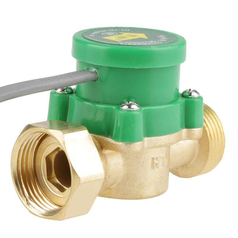 Marhynchus Pump Flow Sensor Switch Thread Water G3/4" 3/4" AC220V 1A for Low Water Pressure Area Flow Water Heater Pneumatic Pressure Flow Switch