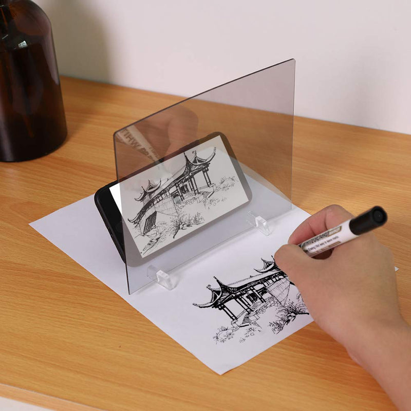 143 Sketch Wizard Waterproof Drawing Board,Drawing Projector Sketch Wizard Tracing Drawing Board Painting Reflection Tracing Line Drawing Mirror Kit