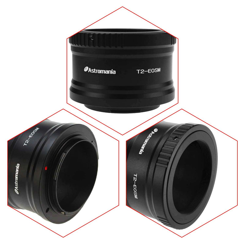 Astromania Canon EOS-M T2 Mount Lens Adapter for Canon EOS-M Camera System Telescope/Spotting Scope Accessories