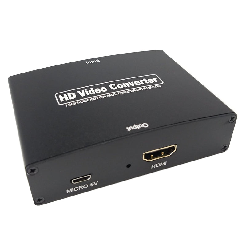 YOTOCAP Component to HDMI Converter, YPbPr+L/Audio HD Video Converter 5RCA RGB to HDMI Converter Adapter, Support HD 1080P, DTS, Dolby Digital