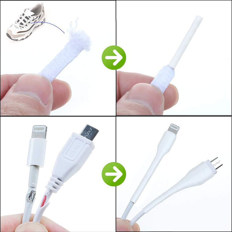 XHF 205 PCS Length 3.5" White 3:1 Waterproof Automotive Electrical Heat Shrink Tubing Assortment Kit Large Size Marine Grade Adhesive Lined Tube, Insulation Sealing 3:1 (White Kit) 1